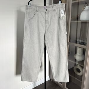 Stan Ray Big Job Painter Pants Faded Grey Pant 38 NEW Relaxed Straight Leg Denim
